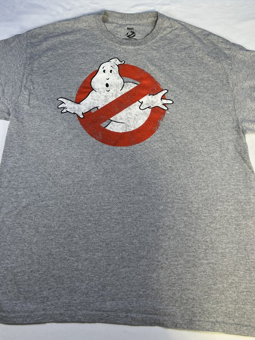Ghostbusters Classic Logo Men’s Grey T-Shirt Size XL